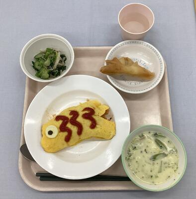 こいのぼりオムライス